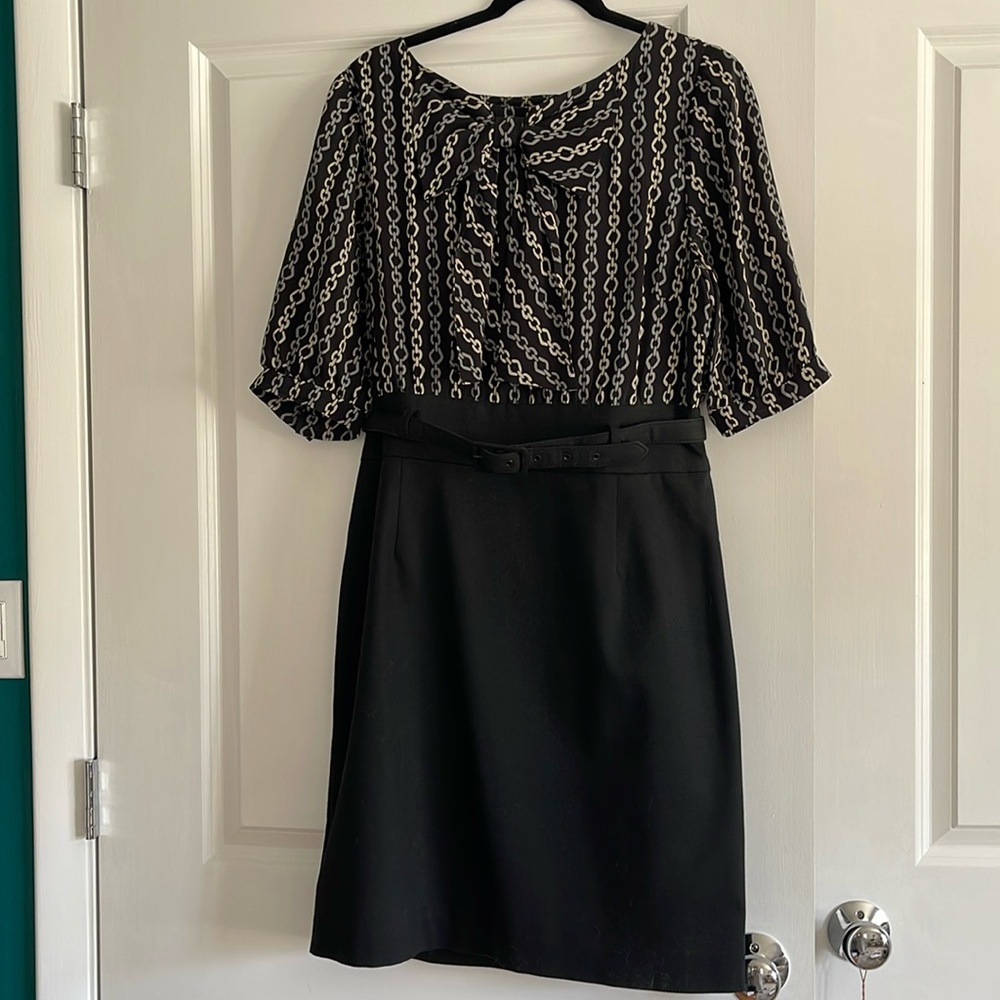 Trina Turk dress 12 lovely silk blouse with pencil skirt
